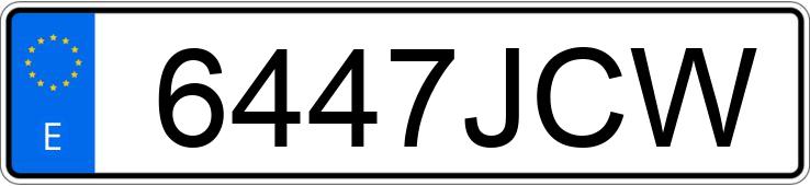 Numer rejestracyjny 6447JCW posiada RENAULT TRAFIC