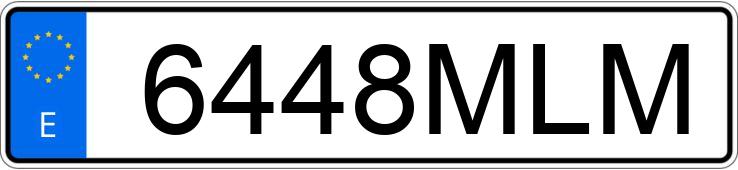 Numer rejestracyjny 6448MLM posiada VOLKSWAGEN GOLF Numer rejestracyjny 6448MLM posiada VOLKSWAGEN GOLF