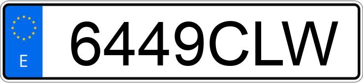 Numer rejestracyjny 6449CLW posiada TOYOTA LAND CRUISER