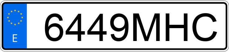 Numer rejestracyjny 6449MHC posiada HONDA MSX