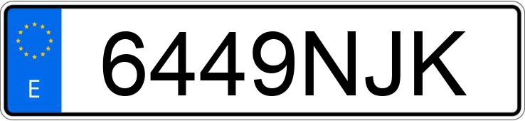 Numer rejestracyjny 6449NJK posiada RENAULT CLIO