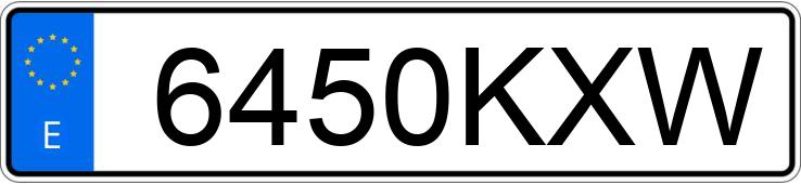 Numer rejestracyjny 6450KXW posiada LAND ROVER RANGE ROVER EVOQUE