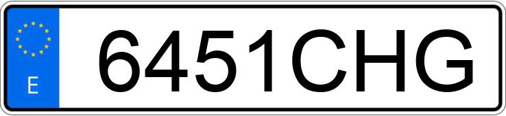 Numer rejestracyjny 6451CHG posiada AUDI A3