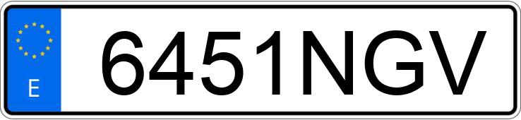 Numer rejestracyjny 6451NGV posiada SEAT ARONA Numer rejestracyjny 6451NGV posiada SEAT ARONA