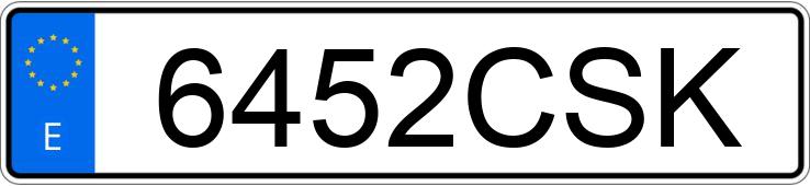 Numer rejestracyjny 6452CSK posiada TOYOTA CELICA