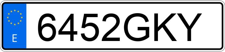 Numer rejestracyjny 6452GKY posiada AUDI Q5