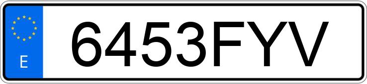 Numer rejestracyjny 6453FYV posiada AUDI Q7