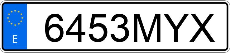 Numer rejestracyjny 6453MYX posiada SEAT LEON