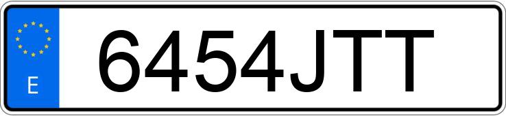 Numer rejestracyjny 6454JTT posiada RENAULT CLIO