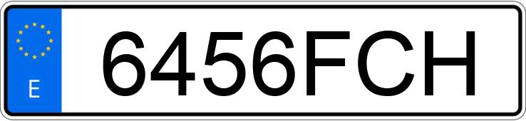 Numer rejestracyjny 6456FCH posiada AUDI Q7