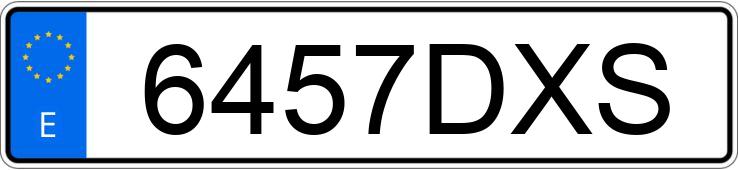 Numer rejestracyjny 6457DXS posiada SEAT LEON