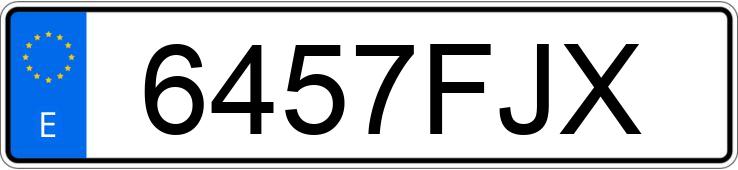 Numer rejestracyjny 6457FJX posiada PEUGEOT 307