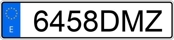 Numer rejestracyjny 6458DMZ posiada SEAT IBIZA