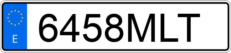Numer rejestracyjny 6458MLT posiada BMW SERIE 3