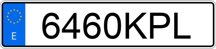 Numer rejestracyjny 6460KPL posiada PEUGEOT 2008