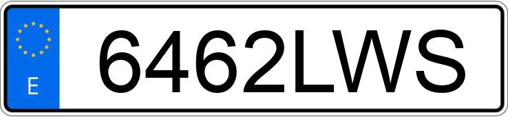 Numer rejestracyjny 6462LWS posiada BMW X2