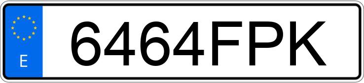 Numer rejestracyjny 6464FPK posiada AUDI S3