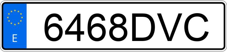 Numer rejestracyjny 6468DVC posiada JAGUAR S TYPE