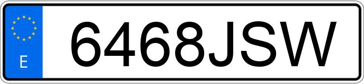 Numer rejestracyjny 6468JSW posiada SEAT LEON Numer rejestracyjny 6468JSW posiada SEAT LEON