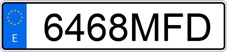 Numer rejestracyjny 6468MFD posiada VOLKSWAGEN T-ROC