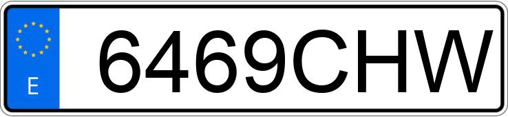 Numer rejestracyjny 6469CHW posiada YAMAHA FZR 600