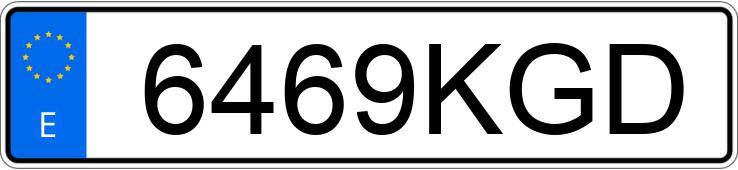 Numer rejestracyjny 6469KGD posiada HYUNDAI KONA