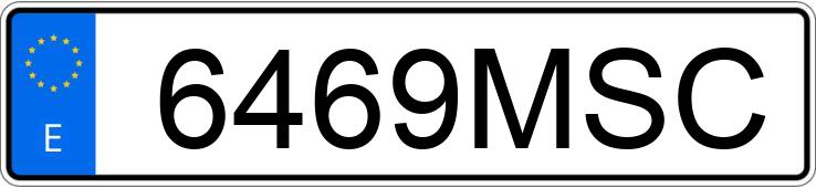 Numer rejestracyjny 6469MSC posiada MERCEDES GLC (254)