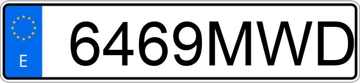 Numer rejestracyjny 6469MWD posiada KIA NIRO