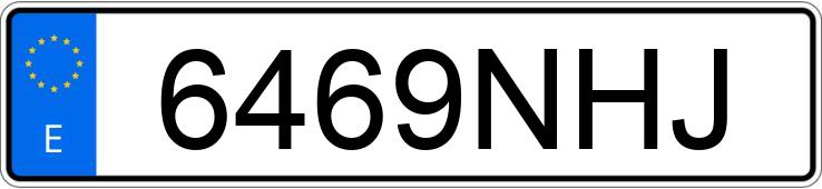Numer rejestracyjny 6469NHJ posiada EBRO S800