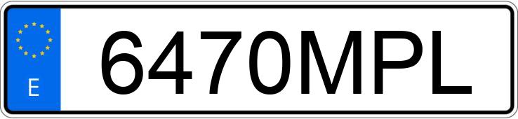 Numer rejestracyjny 6470MPL posiada SEAT IBIZA