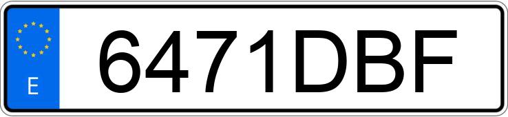 Numer rejestracyjny 6471DBF posiada FORD FOCUS