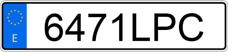Numer rejestracyjny 6471LPC posiada AUDI A5 SPORTBACK
