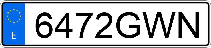 Numer rejestracyjny 6472GWN posiada AUDI A3 SPORTBACK