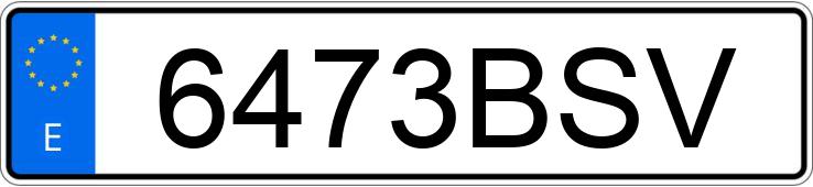 Numer rejestracyjny 6473BSV posiada PORSCHE BOXSTER