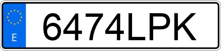 Numer rejestracyjny 6474LPK posiada CITROEN BERLINGO