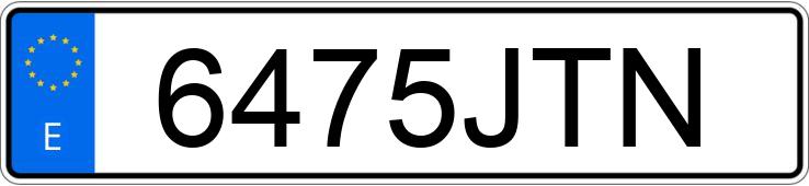 Numer rejestracyjny 6475JTN posiada FORD MUSTANG