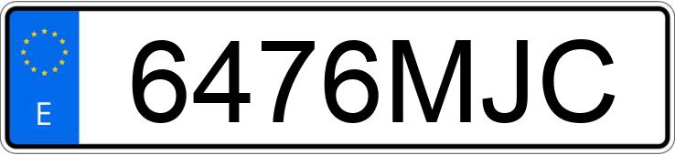 Numer rejestracyjny 6476MJC posiada SEAT LEON