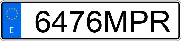 Numer rejestracyjny 6476MPR posiada FIAT 500 Numer rejestracyjny 6476MPR posiada FIAT 500