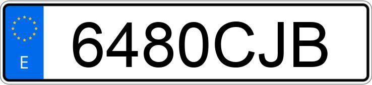 Numer rejestracyjny 6480CJB posiada NISSAN PRIMASTAR
