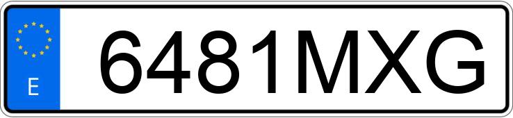 Numer rejestracyjny 6481MXG posiada SKODA KAROQ