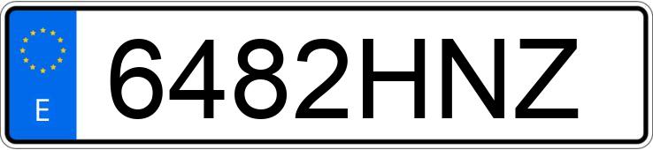 Numer rejestracyjny 6482HNZ posiada SEAT IBIZA