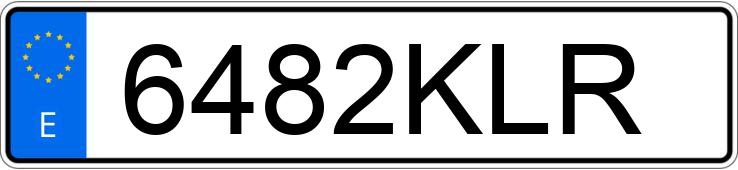 Numer rejestracyjny 6482KLR posiada KIA RIO