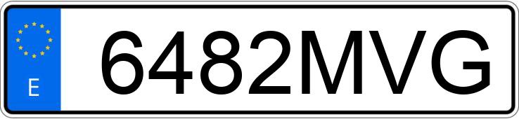 Numer rejestracyjny 6482MVG posiada BMW X1