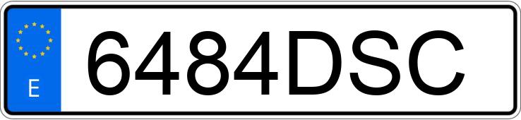 Numer rejestracyjny 6484DSC posiada SEAT IBIZA Numer rejestracyjny 6484DSC posiada SEAT IBIZA