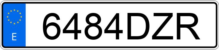 Numer rejestracyjny 6484DZR posiada IVECO DAILY