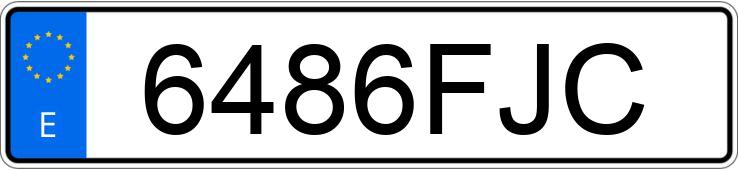 Numer rejestracyjny 6486FJC posiada MERCEDES C (203)