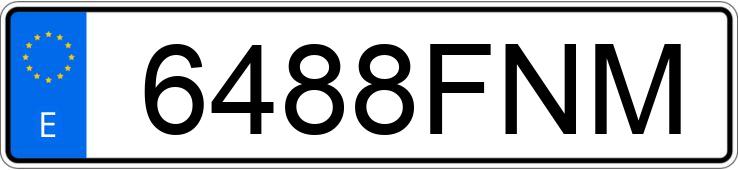 Numer rejestracyjny 6488FNM posiada OPEL CORSA