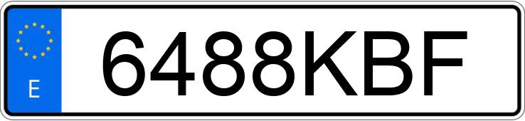 Numer rejestracyjny 6488KBF posiada BMW SERIE 2