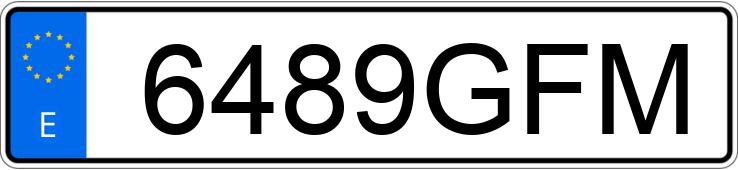 Numer rejestracyjny 6489GFM posiada NISSAN TIIDA