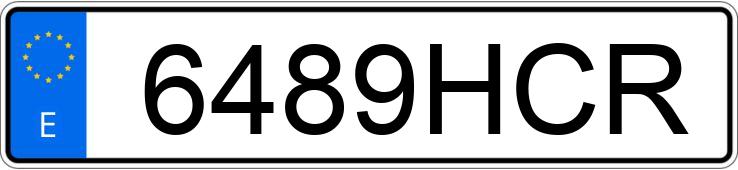 Numer rejestracyjny 6489HCR posiada MERCEDES C (204)